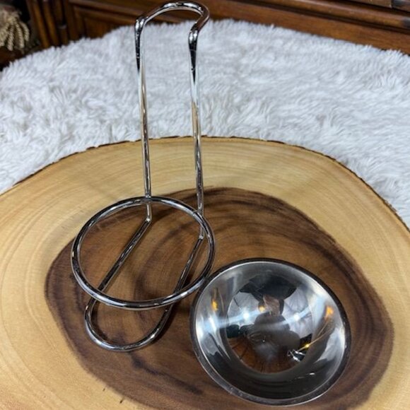 Vintage 3pc Stainless Steel Spoon Rest and Ladle Set - Picture 6 of 12